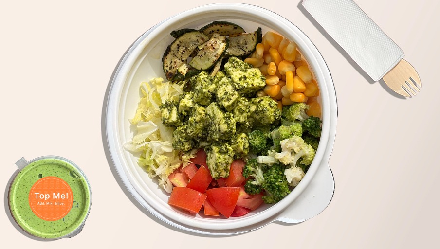 Kinnow Pesto Paneer Salad