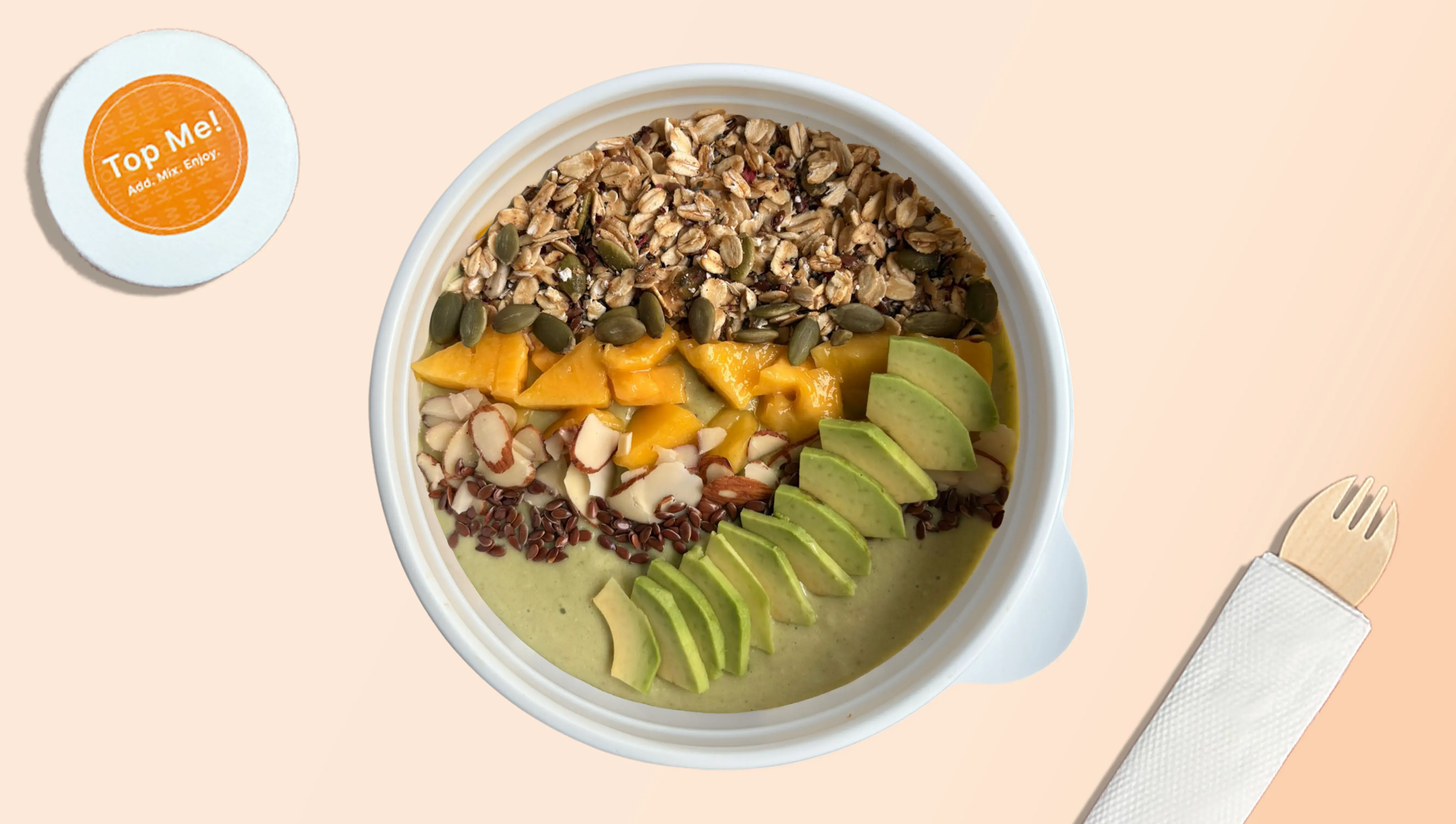 Kinnow Mango Avocado Smoothie Bowl