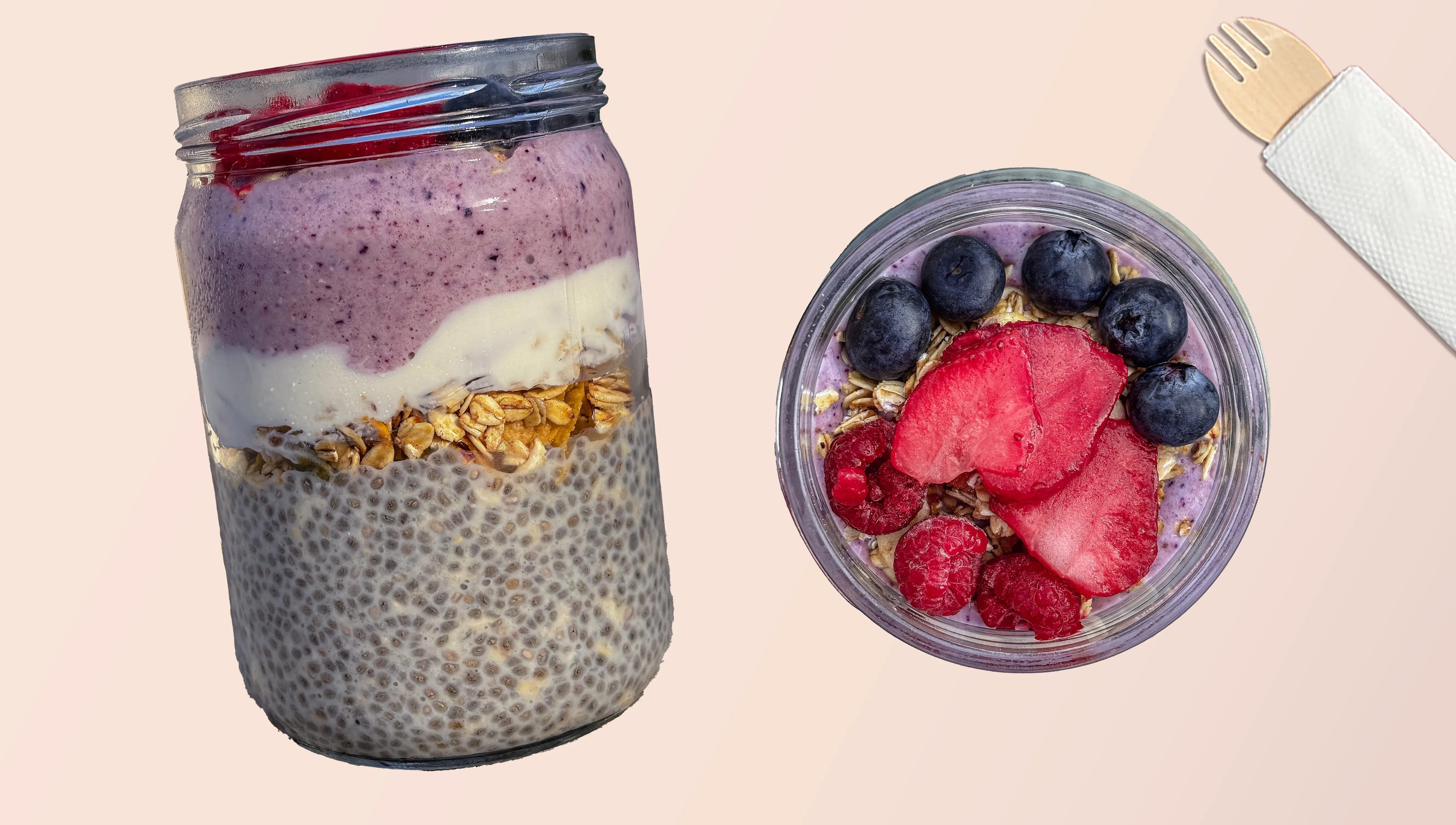 Kinnow Very Berry Chia Pudding
